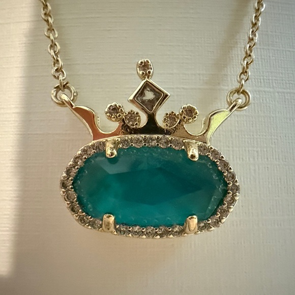 Kendra Scott Gold and Turquoise Disney Princess Crown Necklace - Picture 14 of 16